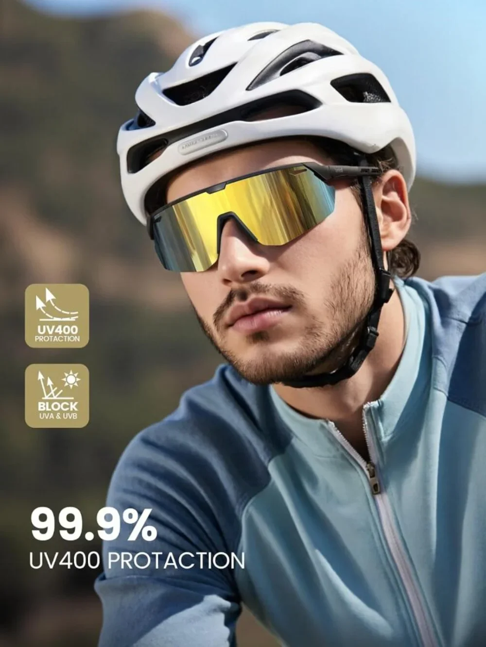 Polarized Sports Sunglasses for Men & Women - UV400 Protection for Outdoor